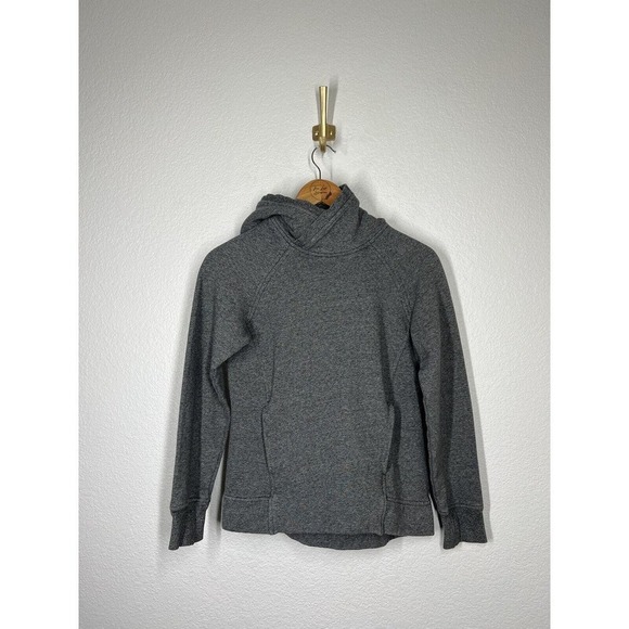 Lululemon Womens Gray Hoodie Sweatshirt Size 2 Thumbholes - Picture 1 of 5